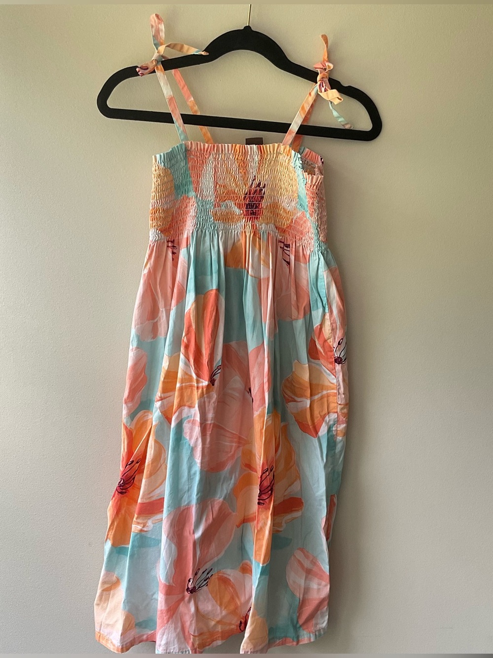 Tea Collection Tie-Strap Floral Sundress